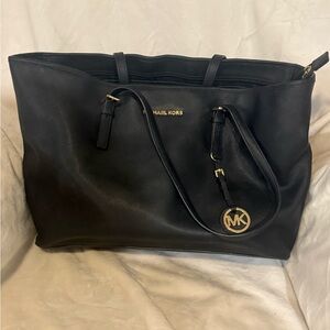 Michael Kors Black Leather Tote